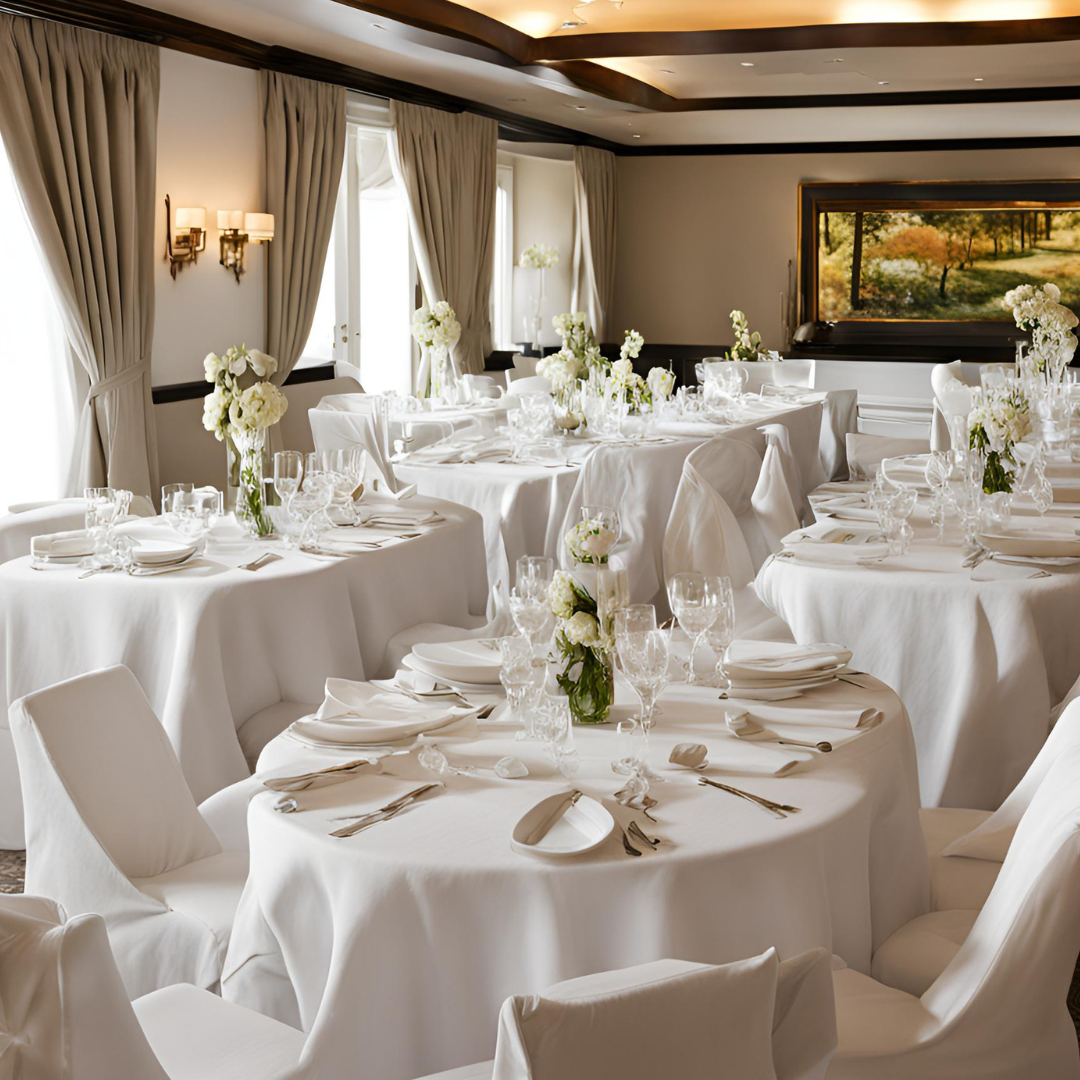 Special occasion restaurant table linen